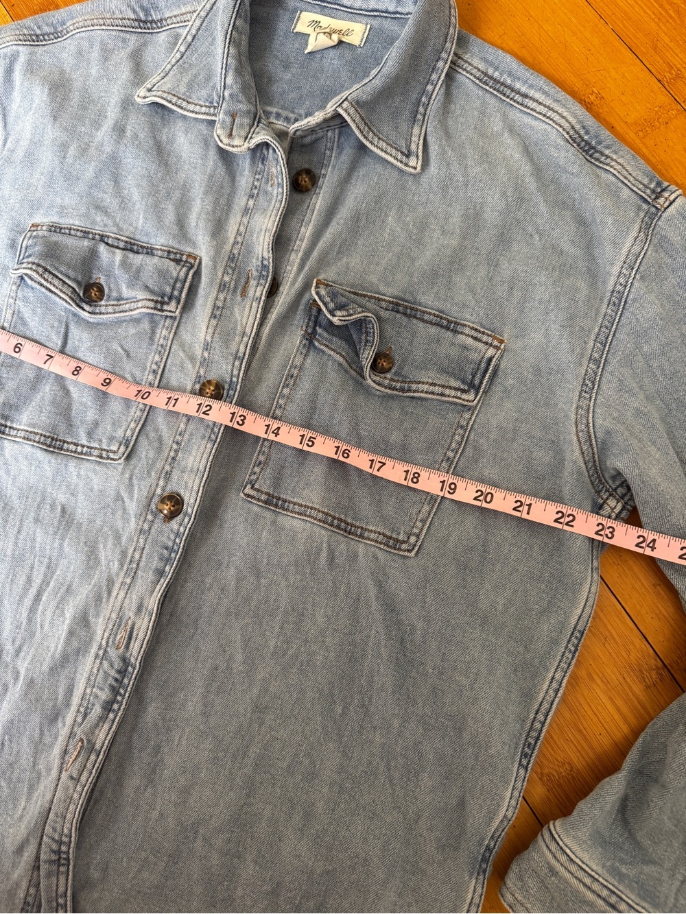 MADEWELL oversized denim shaket - Picture 7 of 7